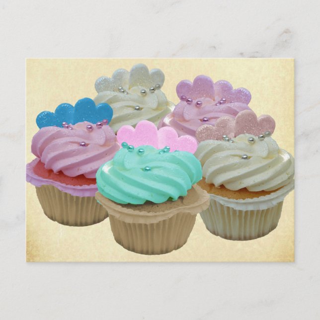 Colourful Cupcakes Postcard (Front)
