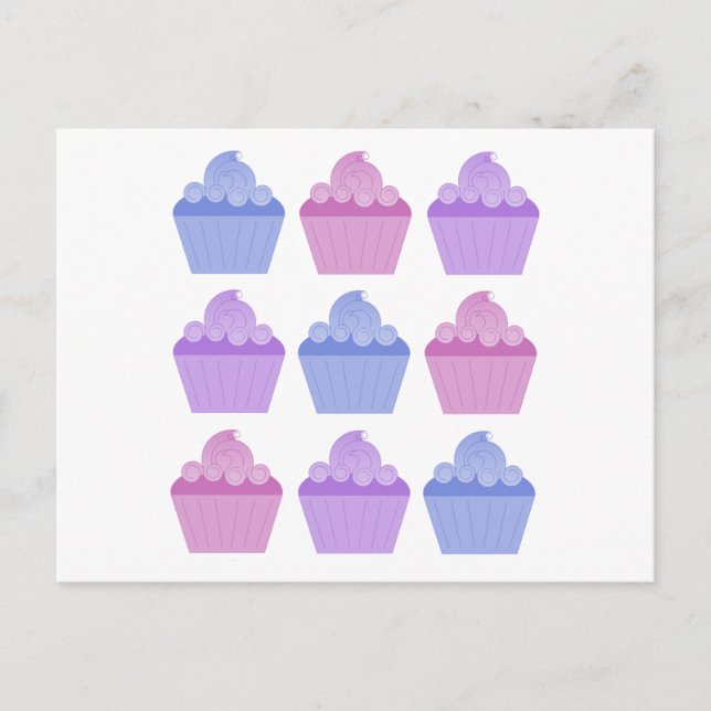 Colourful Cupcakes Postcard (Front)