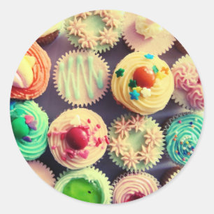 Colourful cupcakes sticker
