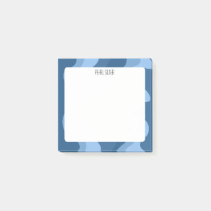 Colourful Curves CUSTOM Chic Monogram Personalized Post-it Notes
