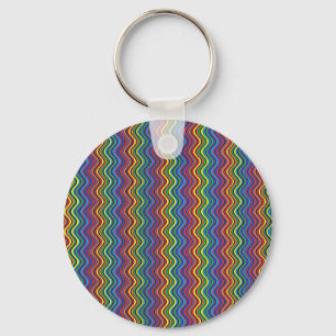 Colourful Curves Keychain