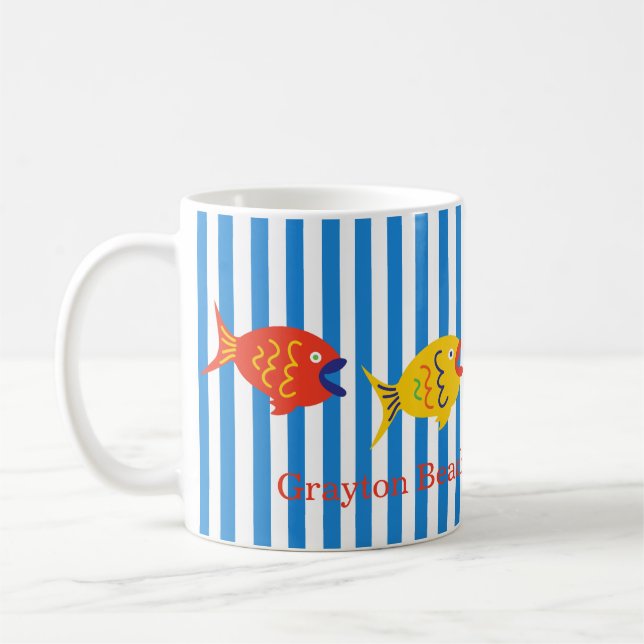 Colourful Custom Fish Mug (Left)