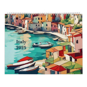 Colourful Custom Italy 2024 Calendar