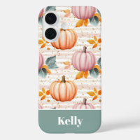 colourful Custom Pumpkin and Leaves pattern 