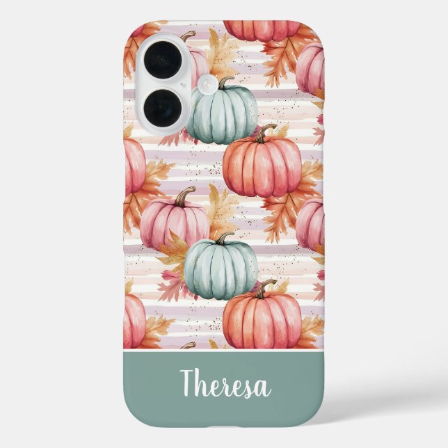 colourful Custom Pumpkin and Leaves pattern  Case-Mate iPhone Case (Back)