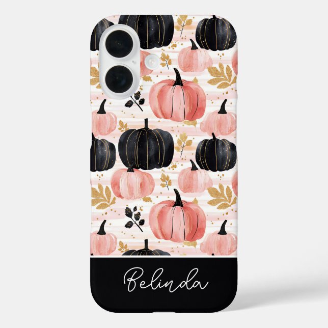 colourful Custom Pumpkin and Leaves pattern  Case-Mate iPhone Case (Back)