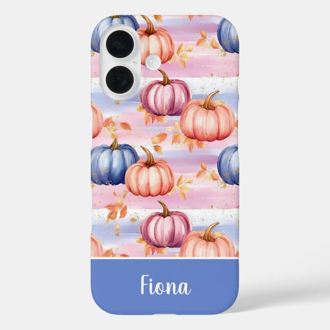 colourful Custom Pumpkin and Leaves pattern  Case-Mate iPhone Case (Back)