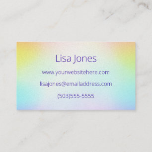 Colourful Customizable Business Card