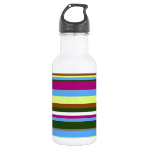 Colourful Customized Designer Stripe 532 Ml Water Bottle