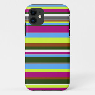Colourful Customized Designer Stripe iPhone 11 Case