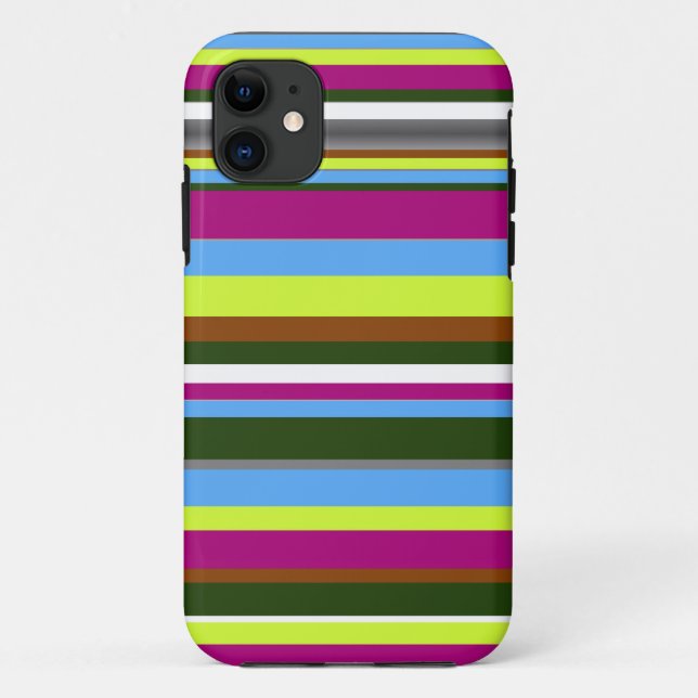Colourful Customized Designer Stripe Case-Mate iPhone Case (Back)
