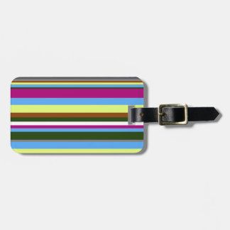 Colourful Customized Designer Stripe Luggage Tag