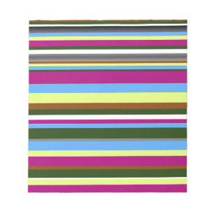 Colourful Customized Designer Stripe Notepad