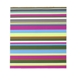 Colourful Customized Designer Stripe Notepad