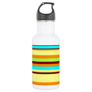 Colourful Customized Designer Stripe Pattern 532 Ml Water Bottle