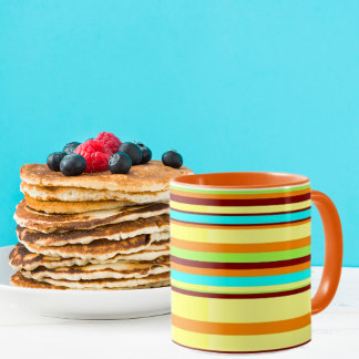 Colourful Customized Designer Stripe Pattern Mug