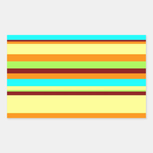 Colourful Customized Designer Stripe Pattern Sticker