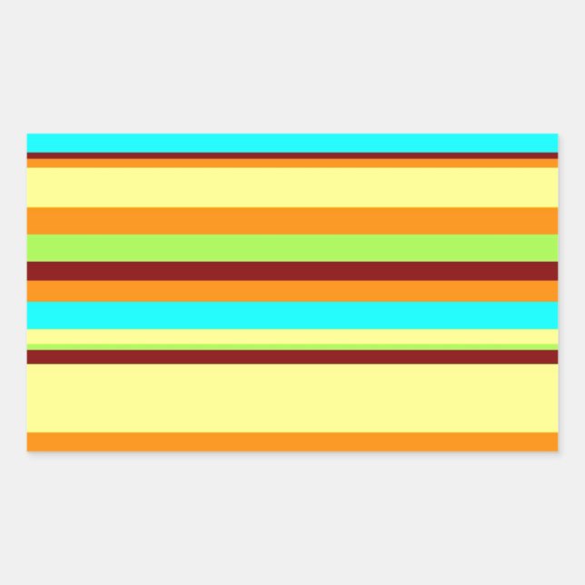Colourful Customized Designer Stripe Pattern Sticker (Front)