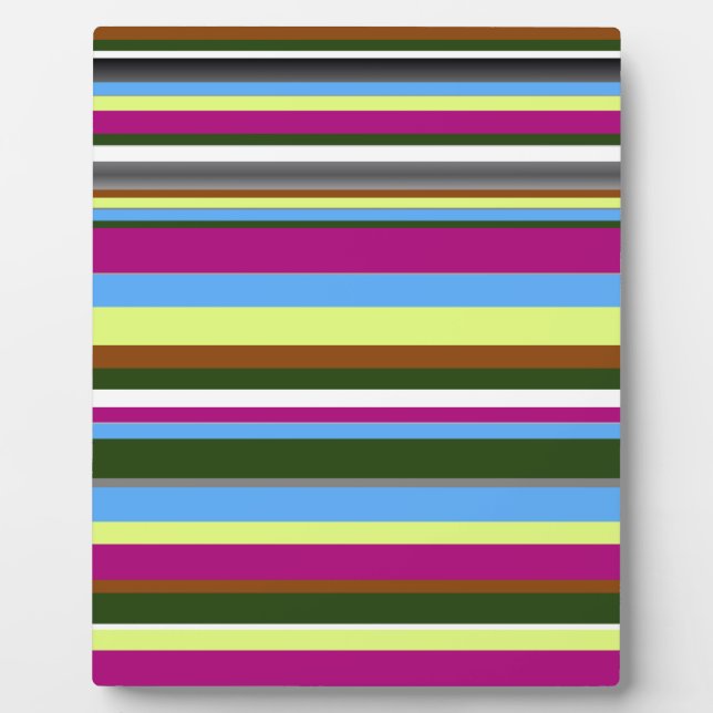 Colourful Customized Designer Stripe Plaque (Front)