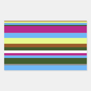 Colourful Customized Designer Stripe Sticker