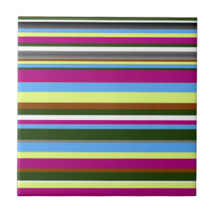 Colourful Customized Designer Stripe Tile