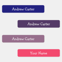 Colourful Customized Kids Iron On name labels
