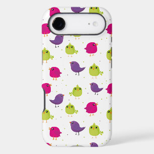 Colourful Cute Birds Pattern