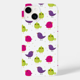 Colourful Cute Birds Pattern Case-Mate iPhone 14 Case