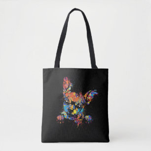 Colourful Cute Chihuahua Tote Bag