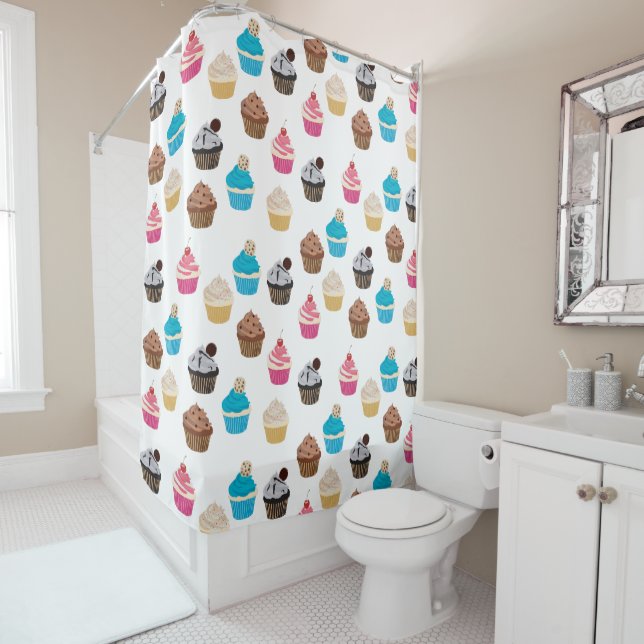 Colourful Cute Cupcakes Pattern  (In Situ)