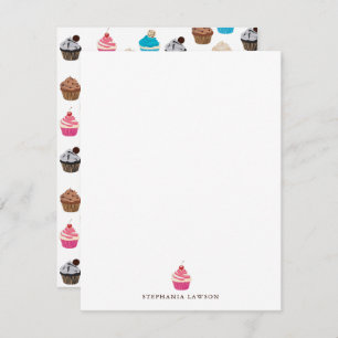 Colourful Cute Cupcakes Pattern  Card