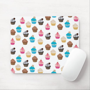 Colourful Cute Cupcakes Pattern  Mouse Pad