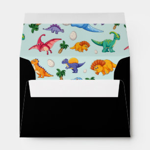 Colourful Cute Dinosaur Pattern Envelope