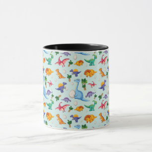 Colourful Cute Dinosaur Pattern Mug