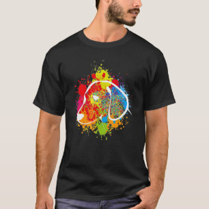 colourful cute dog cool designe for men women kids T-Shirt