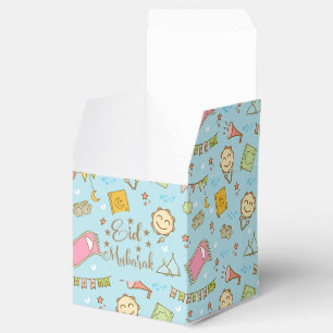 Colourful Cute Fun Eid Mubarak Eid Goodie Favour B Favor Box