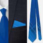 Colourful Cute Geometric Blue Pattern Necktie<br><div class="desc">Colourful Cute Geometric Blue Pattern necktie.</div>
