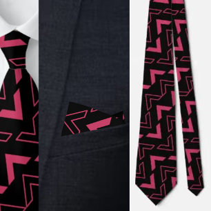 Colourful Cute Geometric Pattern Necktie