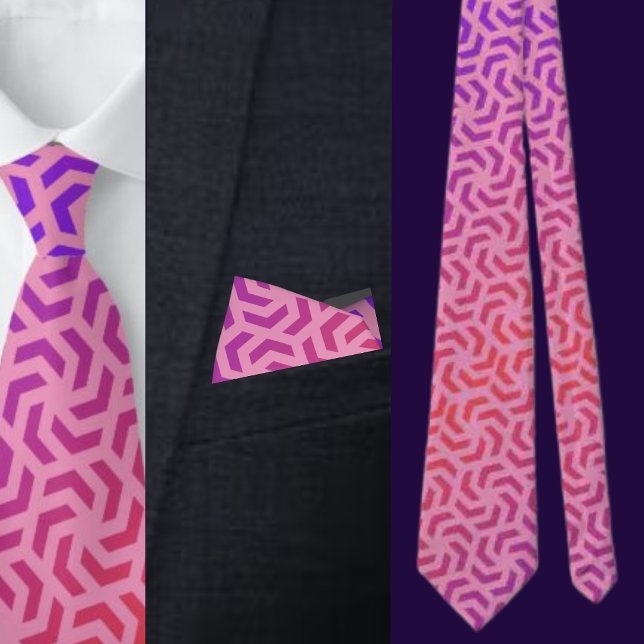 Colourful Cute Geometric Pattern Necktie (Creator Uploaded)