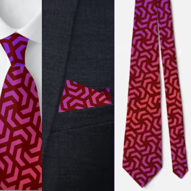 Colourful Cute Geometric Pattern Necktie (Creator Uploaded)