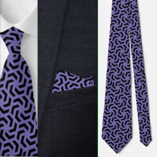 Colourful Cute Geometric Pattern Necktie