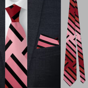 Colourful Cute Geometric Pattern Necktie