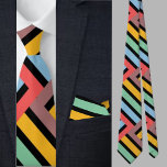 Colourful Cute Geometric Pattern Tie<br><div class="desc">Colourful Cute Geometric Pattern necktie.</div>