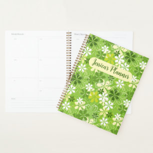 Colourful Cute Illustration Daisy Floral Pattern Planner