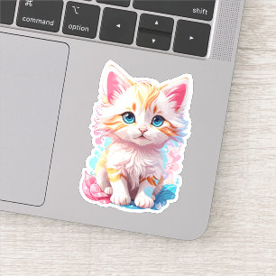 Colourful Cute Kawaii Kitten