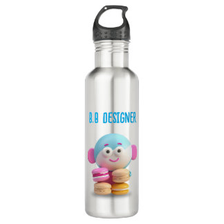 Colourful Cute Macaron Bottle, Customizable 710 Ml Water Bottle