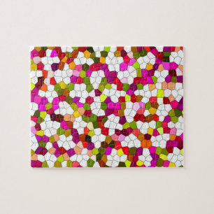 Colourful Cute Modern Trend Jigsaw Puzzle
