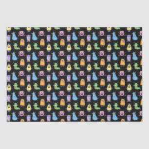Colourful Cute Monsters Tissue Paper