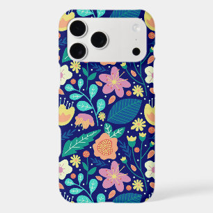 Colourful cute spring flowers pattern