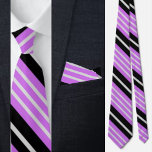 Colourful Cute Stripes Pattern          Neck Tie<br><div class="desc">Colourful Cute Stripes Pattern neck tie.</div>